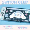 Kawaii Sanrio Cinnamoroll Nintendo Switch Oled Protective Case Ns Game Console Split Shell Portable Anti-Fall Accessories Gift 1