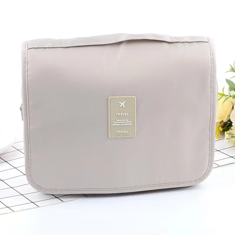 Men And Women Twill Hook Portable Large Capacity Waterproof Makeup Bag Multifunctional Travel Toiletry Storage Bag