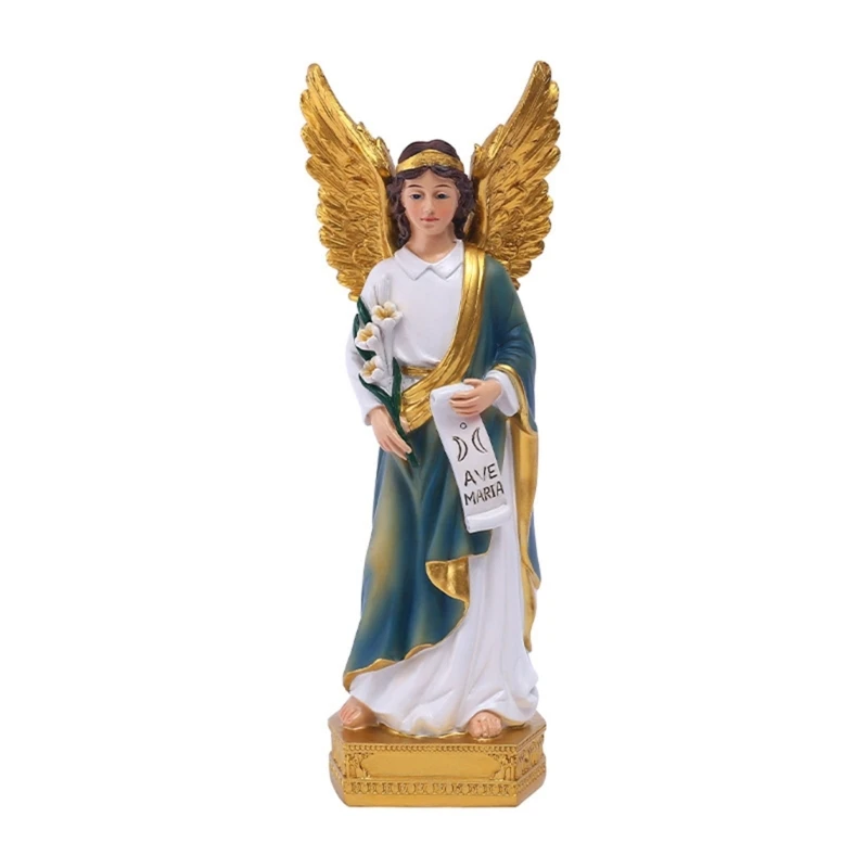 

Christian Angel Figurine Holy Catholic Figure Statue Collectible Crafts Gift for Children Adult Birthday Housewarming