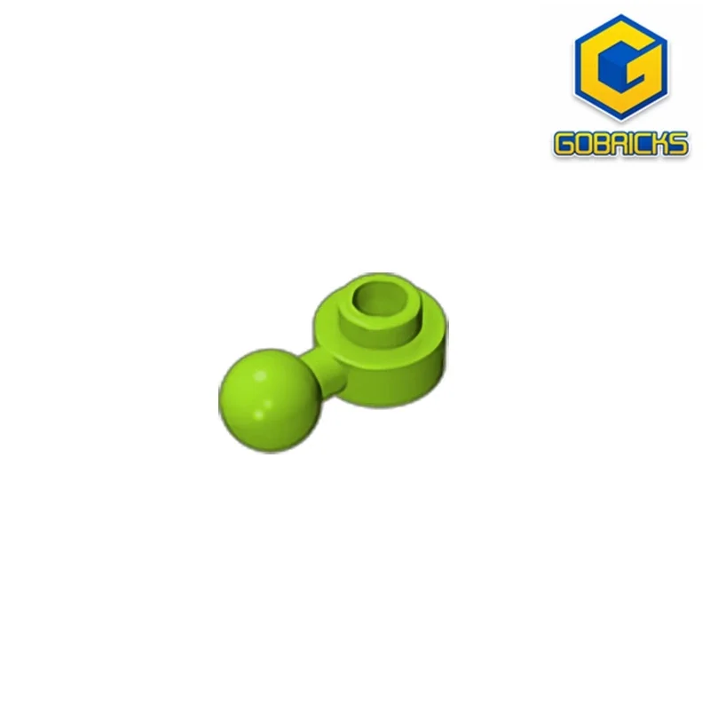 Gobrick GDS-1500 шарнирная пластина 1x1, шаровая Головка на одной стороне перфорированной круглой пластины, совместимой с lego 3614 DIY