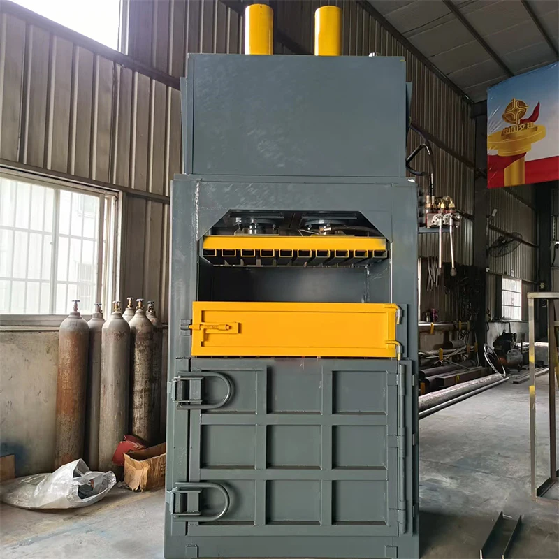 Waste Paper Hydraulic Baler Mineral Water Plastic Bottle Baler Waste Paper Box Small Vertical Hydraulic