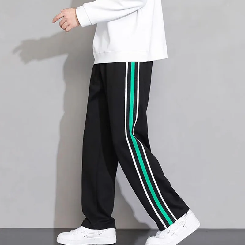 

Мужские брюки из ледяного шелка, свободные мужские тонкие брюки, быстросохнущие спортивные брюки с подвеской, для полных и мужчин