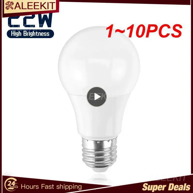 

1~10PCS Ampoule LED Bulb E27 E14 3W 5W 7W 9W 12W 15W 18W Smart IC LED lamp Light Cold White White Lampada Bombilla Lamp