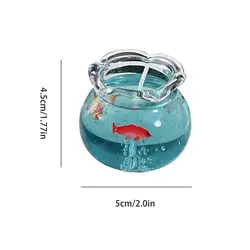 Bubble Fish Tank Aromatherapy Candle - Cute Room Decoration & Birthday Gift (Blue)