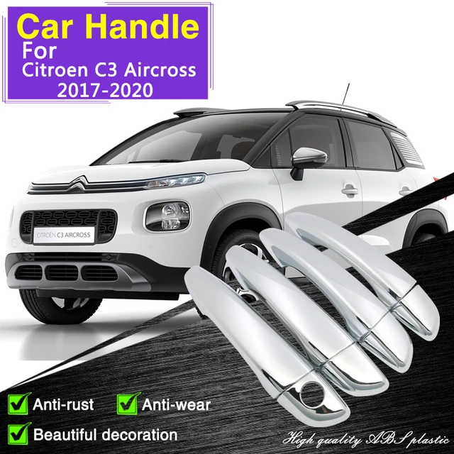 Für Citroen C3 Aircross 2017 2018 2019 2020 Chrom Türgriff Abdeckung Auto  Zubehör Aufkleber Kappe Rostfrei Fangen Dekoration Set - AliExpress