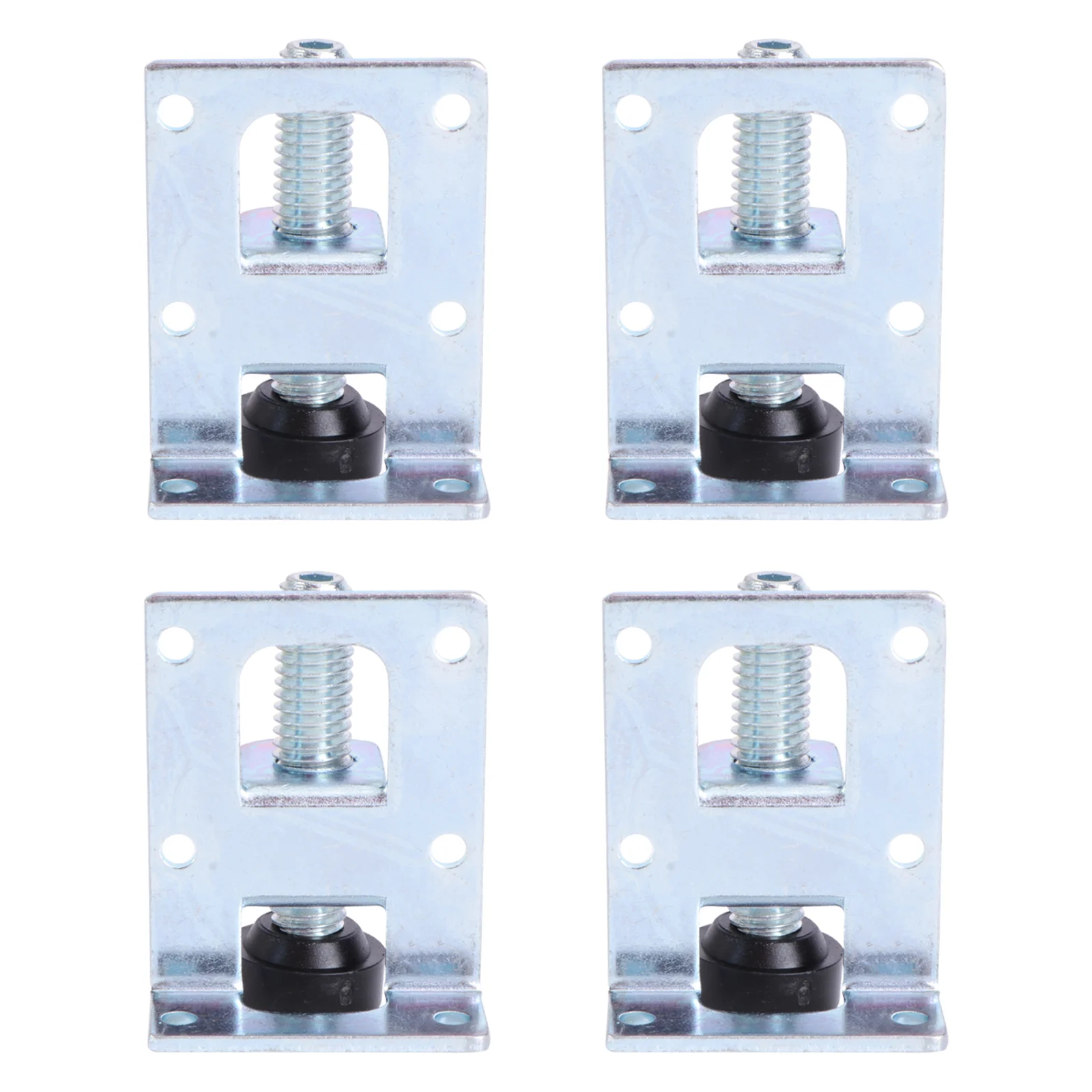4pcs Screw Corner Furniture Adjustable Cabinet Legs Leveler Table Sofa Metal Leveling Feet Floor Protection