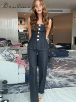 Julia Denim Sleeveless Pant Set 5