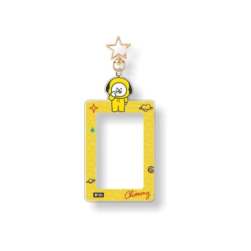 Bt21 Niedlicher Kawaii Kartenhalter Schlüsselanhänger Chimmy Cooky Koya Tata Ausweis-Foto-Aufbewahrungstasche Anhänger Anime-Mädchen Geschenk für Kpop-Fans – Detail 5