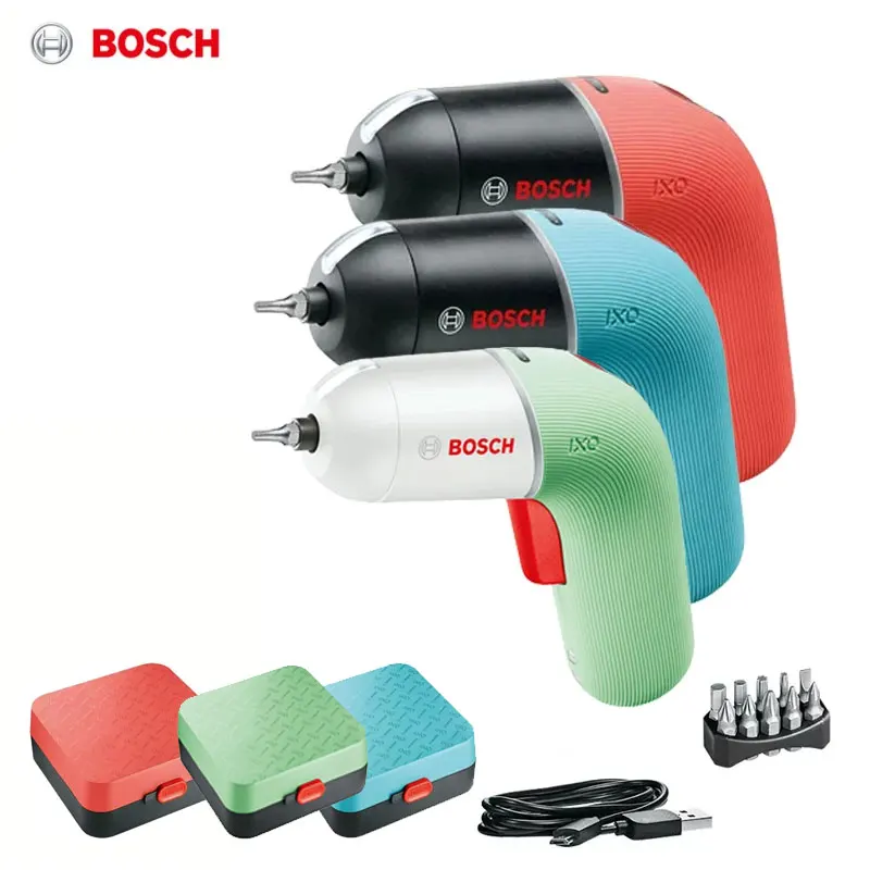 

Bosch IXO 6 Electric Screwdriver Multi-Purpose Cordless Driller USB Rechargeable with Tool Case Power Tools Set Accessories