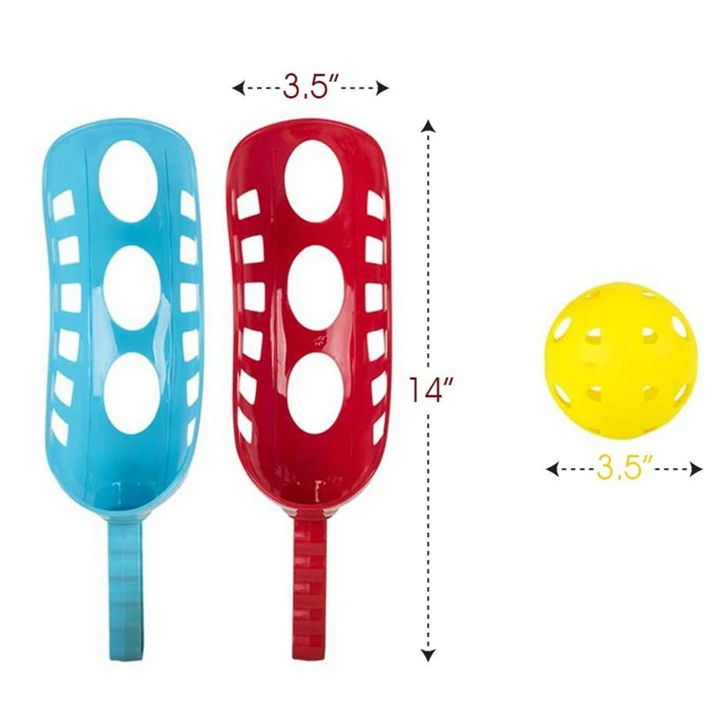 Scoop Ball Game Set Catch Balls Kids Outdoor Beach Toys Lawn Backyard Fun Lacrosse Track Giant Garden Toss Game Activity 5