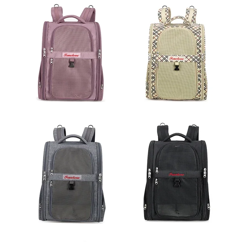 Winhyepet Pet Carriers Breathable Mesh Puppy Backpack Portable Shoulder Bag For Small Dogs Cats Packaging Carrying Pet Supplies