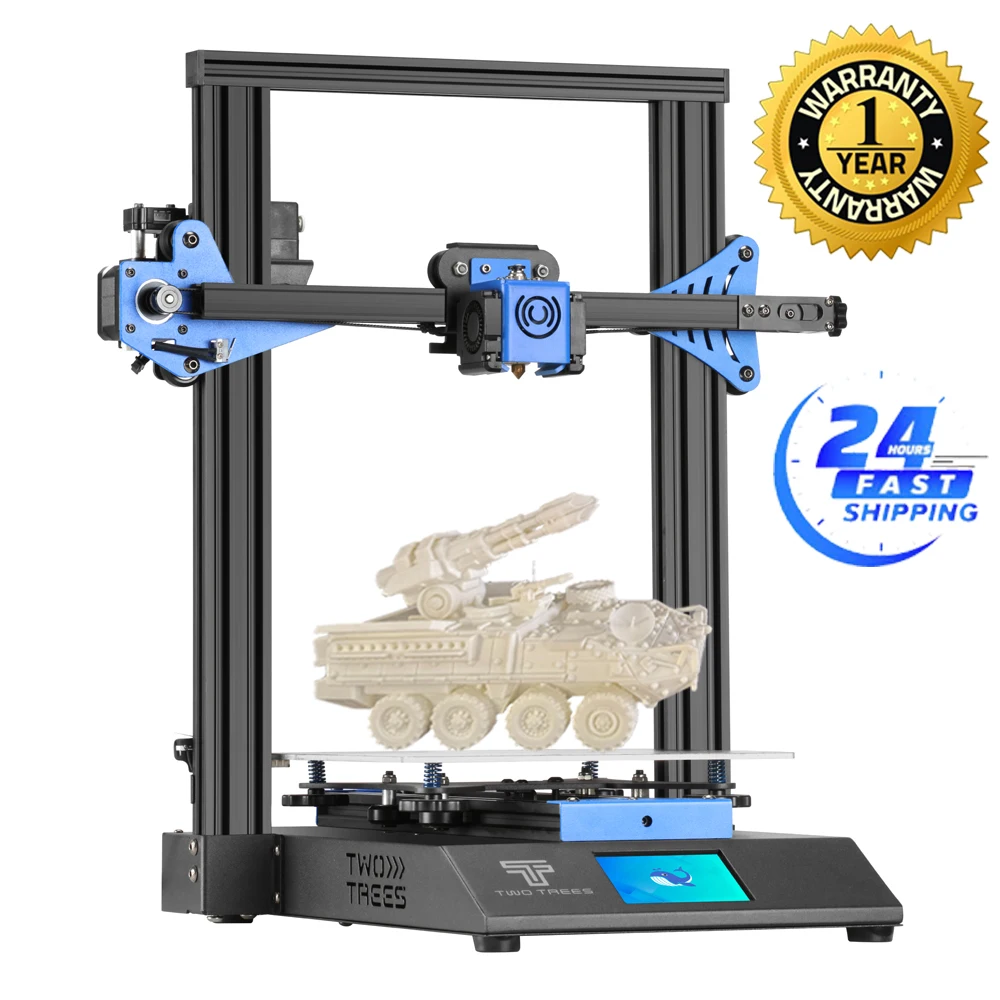 Stampante 3D Twotrees Blu-3 V2 Prusa I3 Home Kids Kit Educativo Fai Da Te Stampa Ultra Silenziosa Per Artigianato Modello 3D