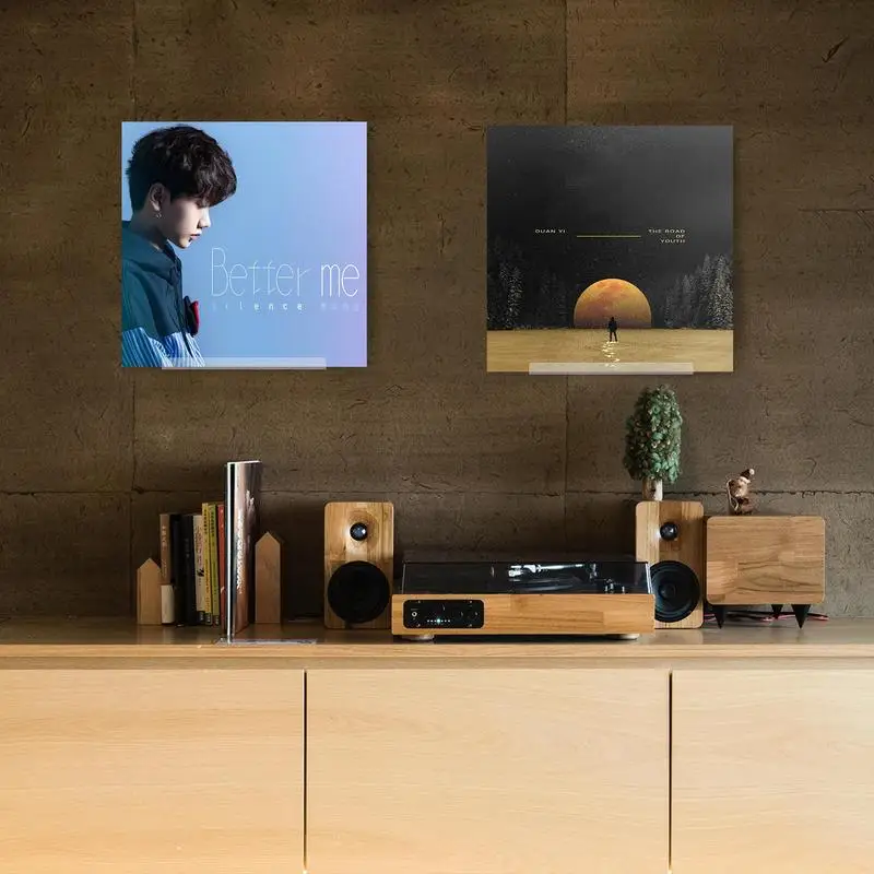 Acrylic Display Stand Vinyl Record Shelf Wall Mount Vinyl Holder Album Record Holder Home Decoration