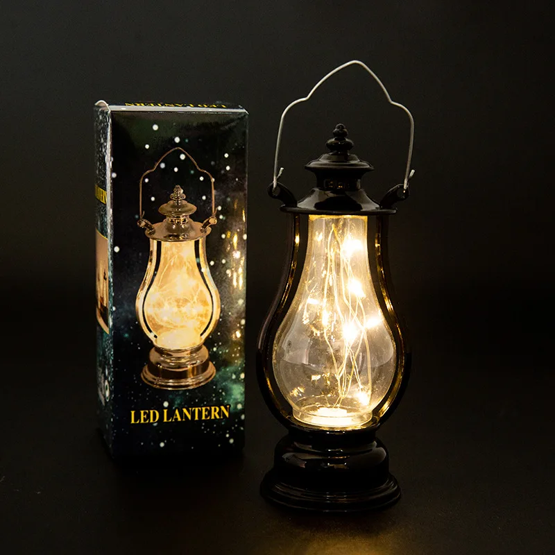 Oil Lamp Led Retro Small Multicolor Interior Decorative Desk Portable Wind Candle Kerosene Lights