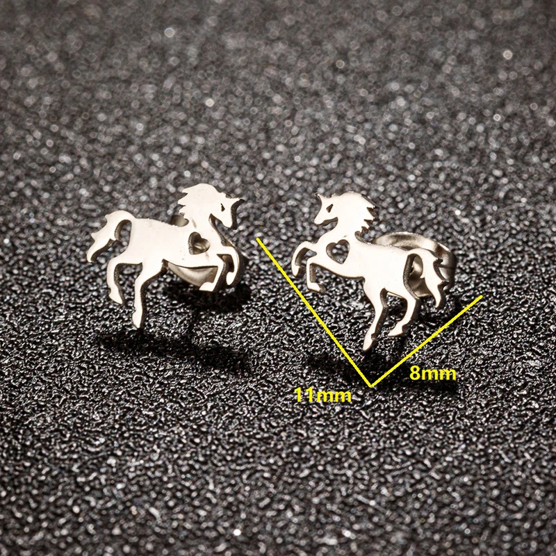 Orecchini a ferro di cavallo in argento sterling 925, orecchini a forma di cavallo, orecchini a forma di ferro di cavallo portafortuna, orecchini equestri, orecchini a perno - Italia