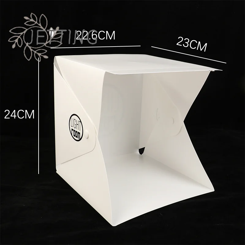 Hot Photography LED Light Room Photo Studio Light Tent Soft Box Backdrop Photobox For DSLR Camera 22CM Portable Folding Lightbox - 6