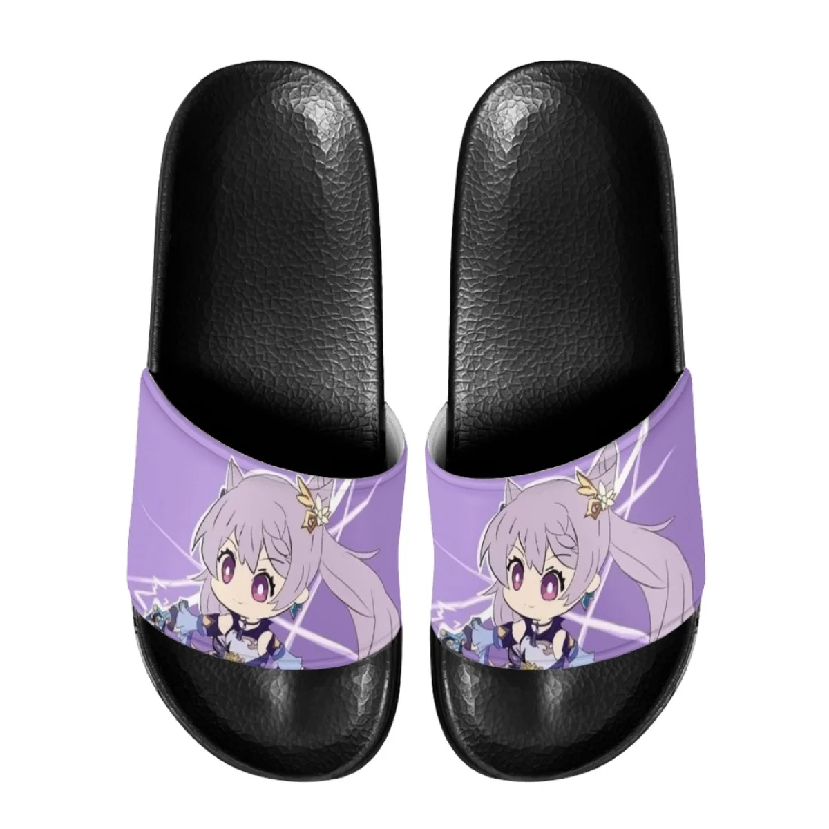 Summer Anime 3D Genshin Impact Slippers Bathroom Soft Sole Non-Slip Flip Flops Beach Slides cartoon Sandals Flats Outdoor New