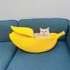Winter Banana Pet Bedding Comfortable Cat Nest Mat Winter Cushion Warm Soft Funny Kitten Sleeping Bag Cute Cozy Dog Accessories 3