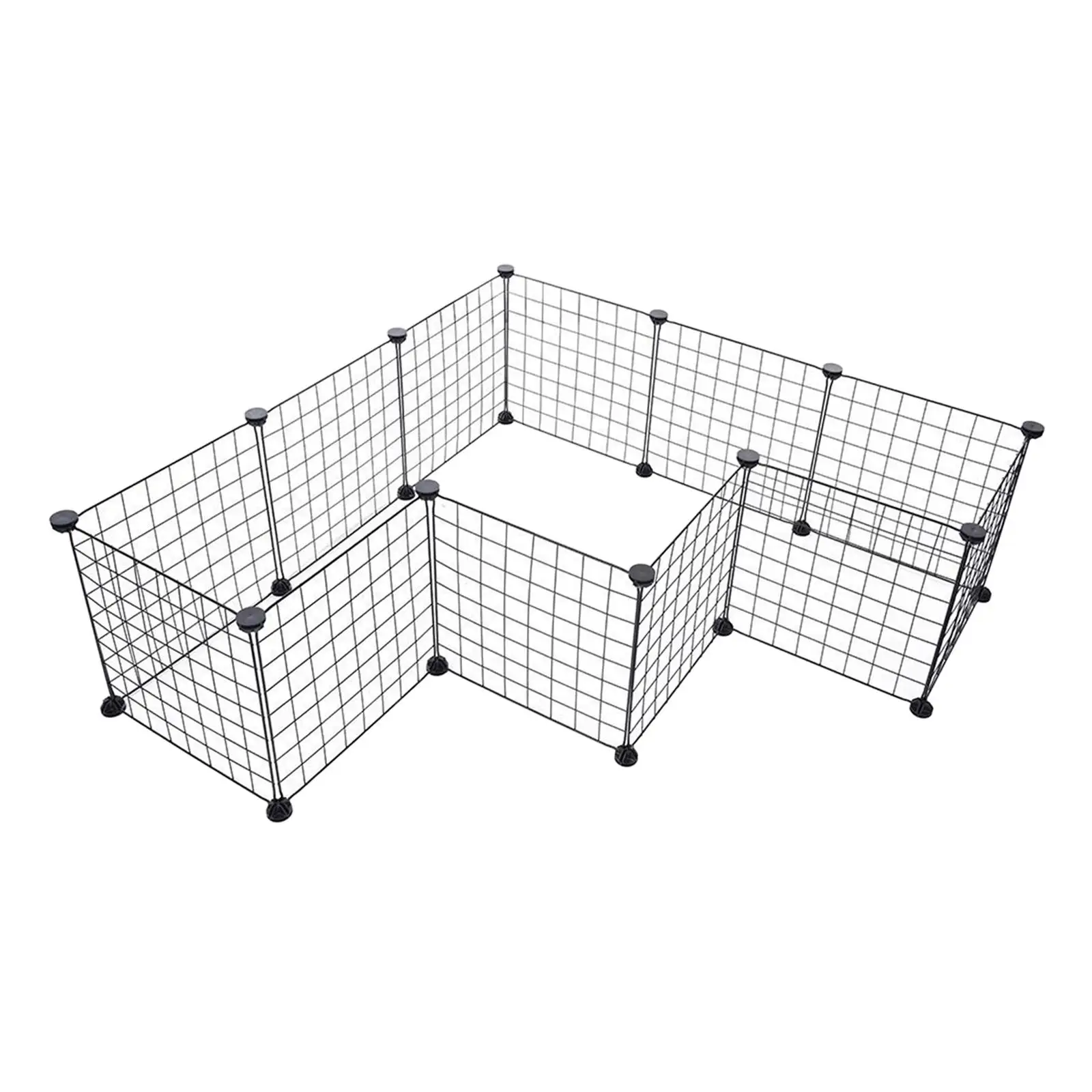 Dog Playpen Portable Dog Exercise Pen Indoor Outdoor Small Animal Cage DIY 12 Panels Pet Fence for Hamster Rabbit Hedgehog