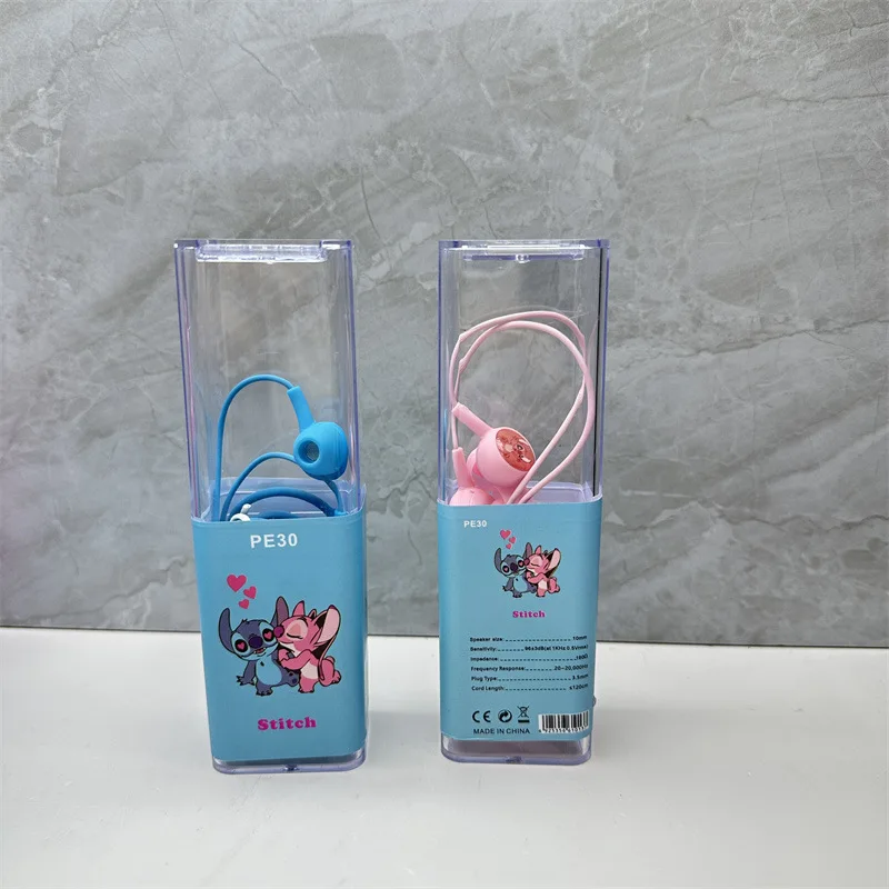 سماعة رأس ديزني ستيتش مع ميكروفون ، تحكم سلكي عالي الجودة ، سماعات رأس عالمية ، هدايا للأطفال ، * * *