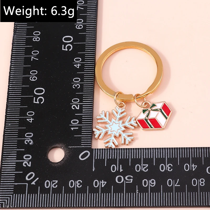 Niedlicher Emaille-Weihnachts-Schlüsselanhänger, Schneemann, Weihnachtsmann, Schlüsselanhänger, Anhänger für Frauen und Mädchen, Handtasche, Dekor, DIY, handgefertigter Schmuck, Geschenke – Detail 19