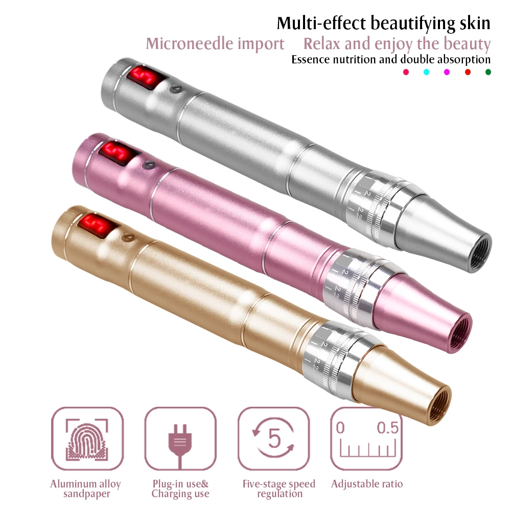Professioneller kabelloser automatischer Derma-Stift für Gesicht und Körper, Multifunktions-Hautpflege-Werkzeugset, Schraube Dr. Pen Beauty Tool – Detail 1