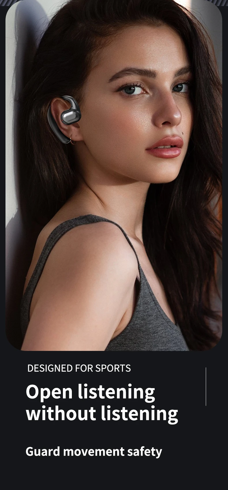 Open Ear Wireless Bone Conduction Waterproof Headphones Warm Wynd