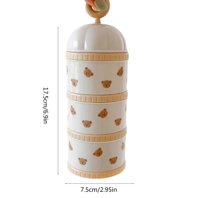 Dustproof Formula Dispenser Infant Milk Powder Box On-the-Go Case Travel Gear 066B milk powder storage box