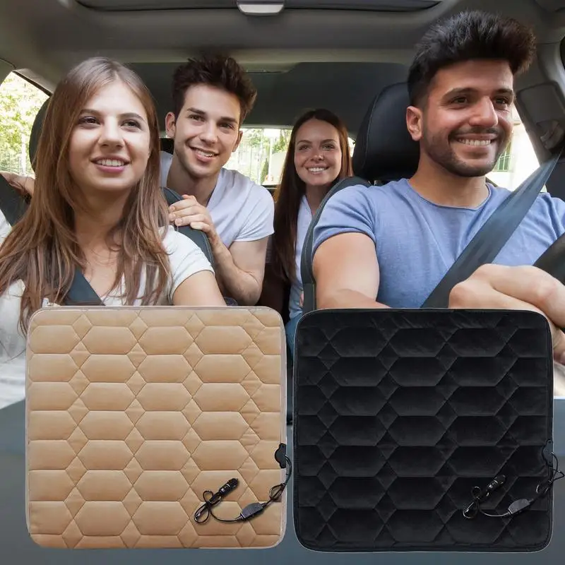Electric Heating Cushion Chair Car Pet Body Winter Heated Pad Warmer Electric  Blanket Car Camping Heating Pads Seat Cushion