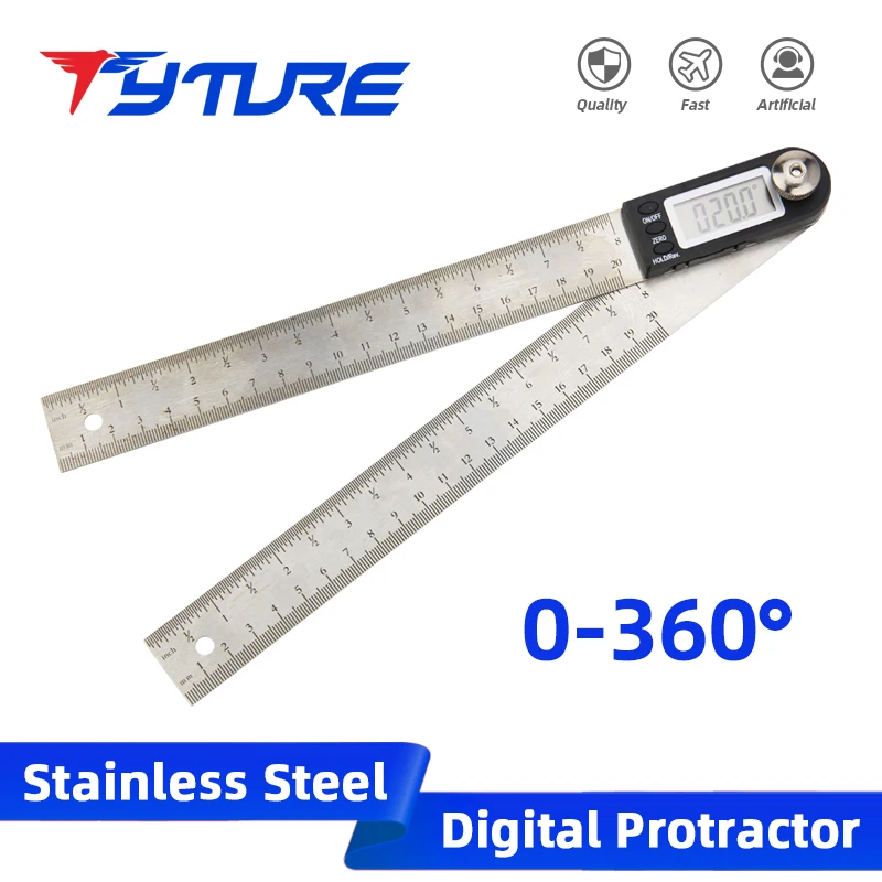 Digital Protractor Goniometer Electronic Carpenter Tools Goniometro Angle Finder Multi Angle Measuring Ruler Digital Meter