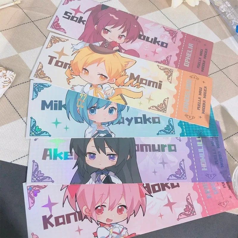 

Закладка для билета Puella Magi Madoka Magica, канцелярские принадлежности, два листа, Полароид, брелок, штамп, эмблема, штамп