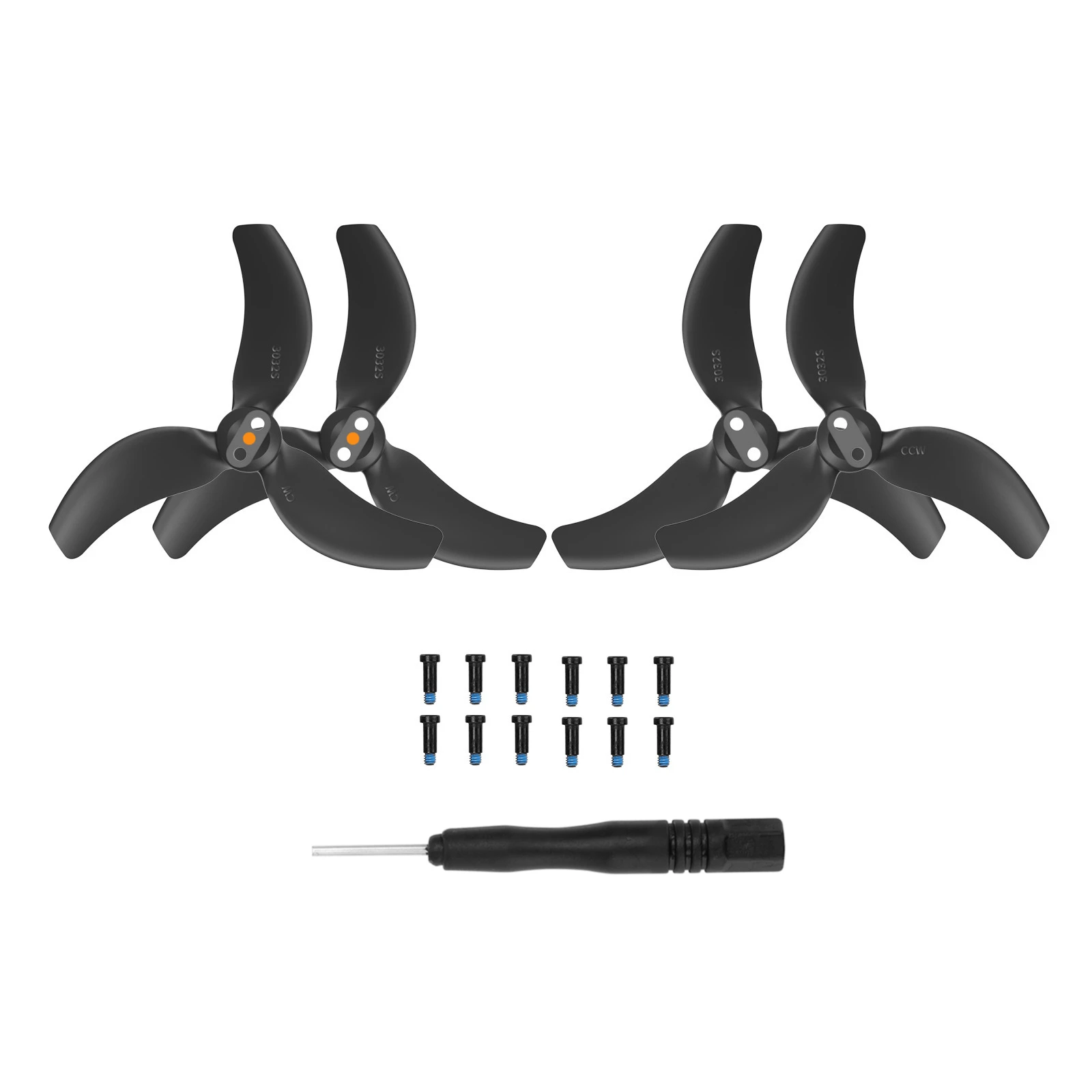 for DJI Avata 2 Propeller Drone 3032S Blade Maintenance Replacement Parts Black Orange Blue Red drone propeller drone propellers drone propeller blades propeller replacement parts