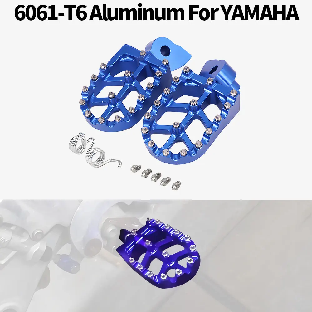 Motorcycle Accessories Motorcycle Foot Pedals Motorcycle Footrests CNC Foot Pegs Footpeg Pedals FootRest For YAMAHA YZ 65 85 125 250 125X 250X 250FX 450FX WR 250F 450F YZF WRF 250 450