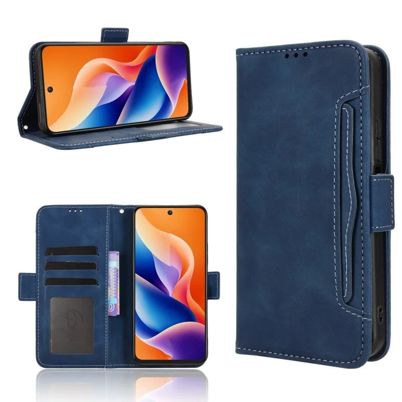 Premium Wallet Leather Flip Case with Multi-Card Slots