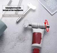 1-12PCS Bathroom Metal Toothpaste Squeezer Stainless Steel Tube Squeezer Universal Key Roller for Tube Cream Paint Squeezer Tool 2