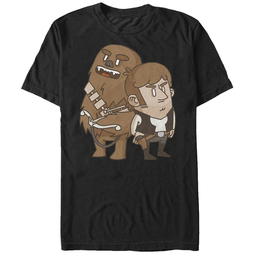 T-Shirt Cartoon Chewbacca Han Solo