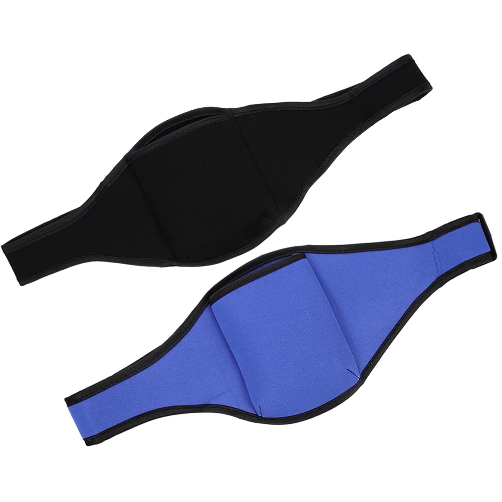 

2 Pcs Microphone Skip Wheat Bag Fitness Cell Stand Holder Patch Cloth Belt Pouches