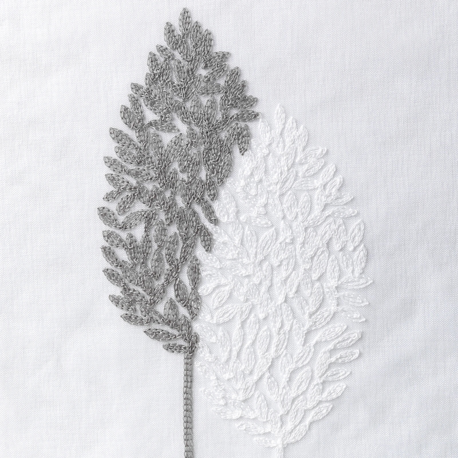 Long Sheer Curtain - Embroidered Voile Curtain Panels with Rod Pocket for Bedroom & Living Room