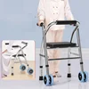 Walking Aid for The Elderly, Rehabilitation Assistance Cart, Anti-fall Hand-push Walker, Can Sit on The Armrest Frame Crutches 1