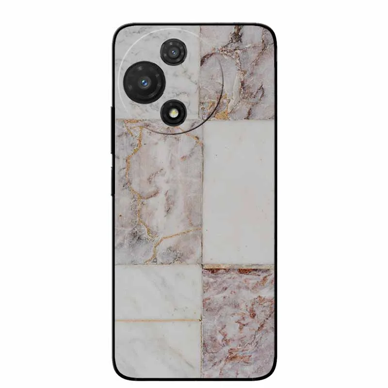 Marble Painted Silicone Back Cover - Soft TPU Protective Case
