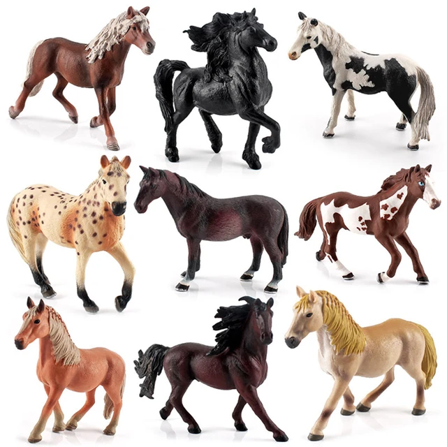 TOYANDONA Cavalo Appaloosa Cavalo De Brinquedo Realista Cavalo De Simulação  De Brinquedo Figura Do Cavalo Recheio De De Páscoa Brinquedos De Animais