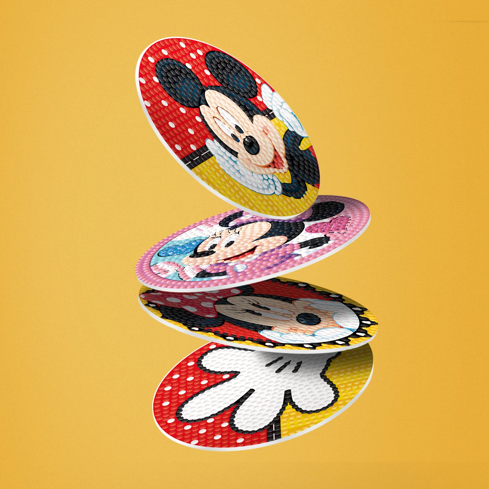 Disney Mickey Mouse Drink Coasters - Set Of 4