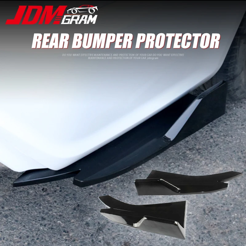 

Universal Car Rear Bumper Protector Guard Strip 2pcs Anti-collision Anti Scratch Tail Trunk Protection Auto Safety Accessories