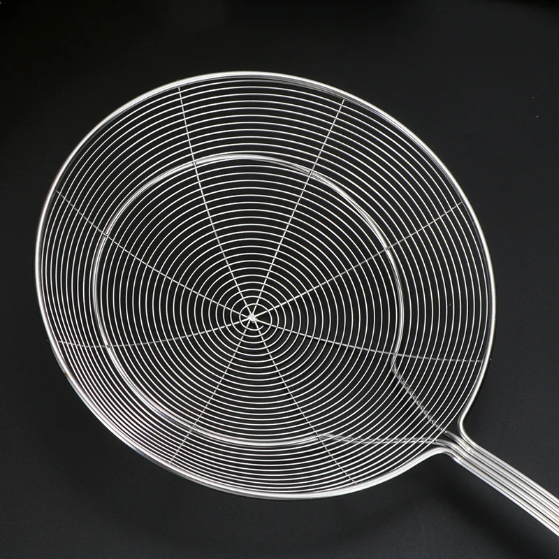 Colino Skimmer Slotted Spoon 304 CUCCOLO CUCCOLO SIFTLE con Maniglia Lunga per DRAINNTE della Cucina E FRITAGGI GUGLIINGS Pasta Colander Gadget da Cucina (Size : Square