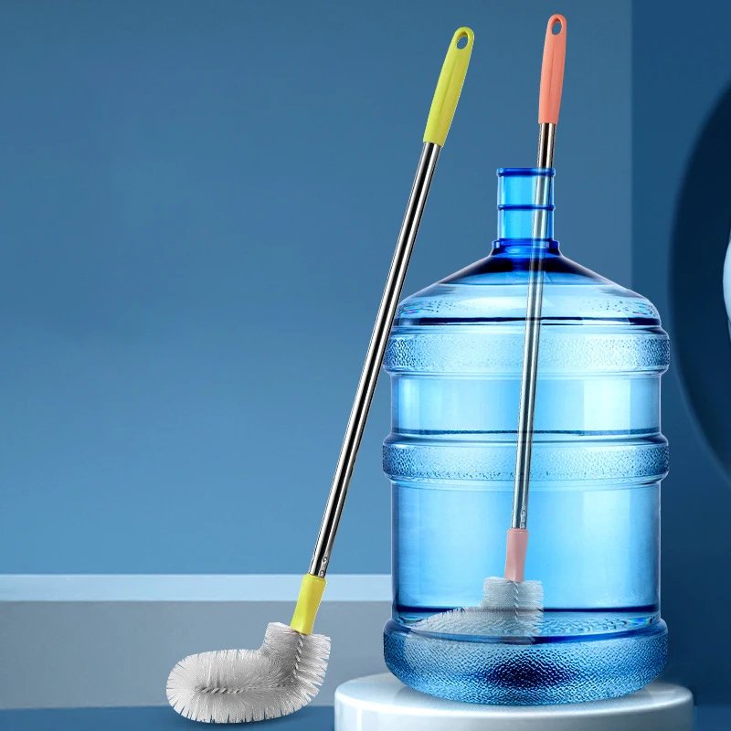 Description Picture 5 of itemHousehold Bucket Washing Brush With Stainless Steel Rod Plastic Water Dispenser Water Bucket Cleaning Brush Cleaner Gadgets