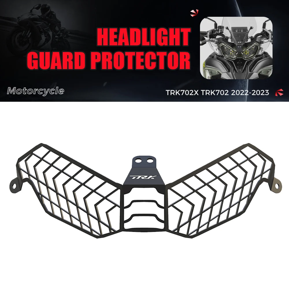

For Benelli TRK702 TRK702X 2022-2023 Motorcycle Accessories TRK 702 702X 2023 Headlight Grill Guard Protection Cover Protector