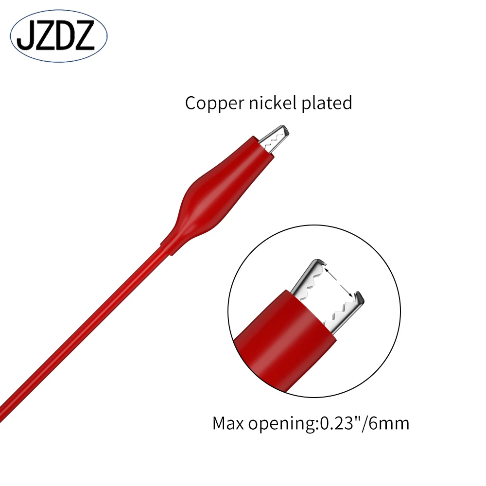 JZDZ Multimeter Test Lead Kit Alligator Clips to 4MM Banana Plug Test Probe Kit Electrical Tools 20pcs 25pcs 8006 multimeter test leads kits