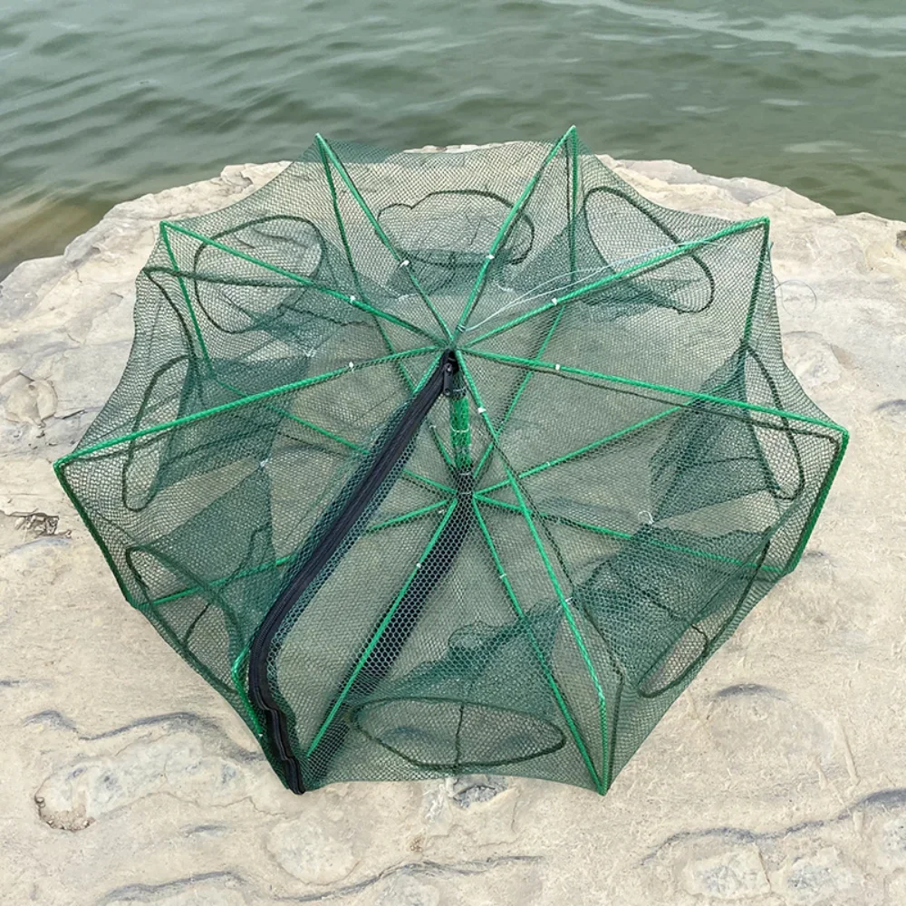 Fishing Net,Fishing Traps,Crayfish Catcher,Crab Traps Mesh For Fishing Net/Tackle/Cage Folding Crayfish Catcher Casting/Fish Network Crab/Crayfish/Shrimp/Smelt/Eels Traps fishing