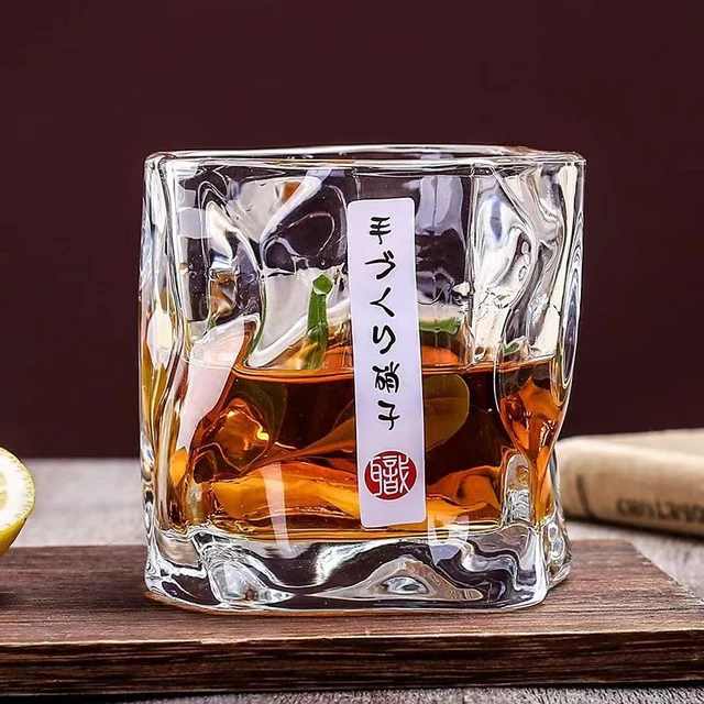 Japanese-Style Origami Cup Glass Drinking Cup Coffee Cup Whiskey Shot Glass  Milk Drink Cup - AliExpress