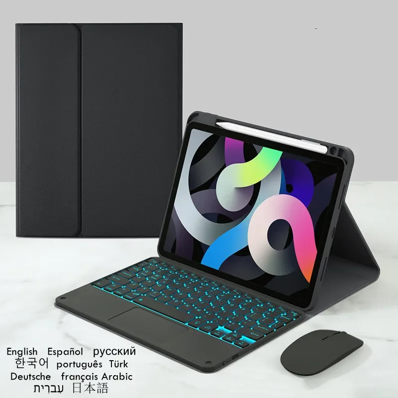 Capa Retroiluminada do Tablet Teclado Touchpad Capa com Suporte de Caneta Xiaomi Pad 6s Pro Xiaomi mi Pad 6s Pro 12.4
